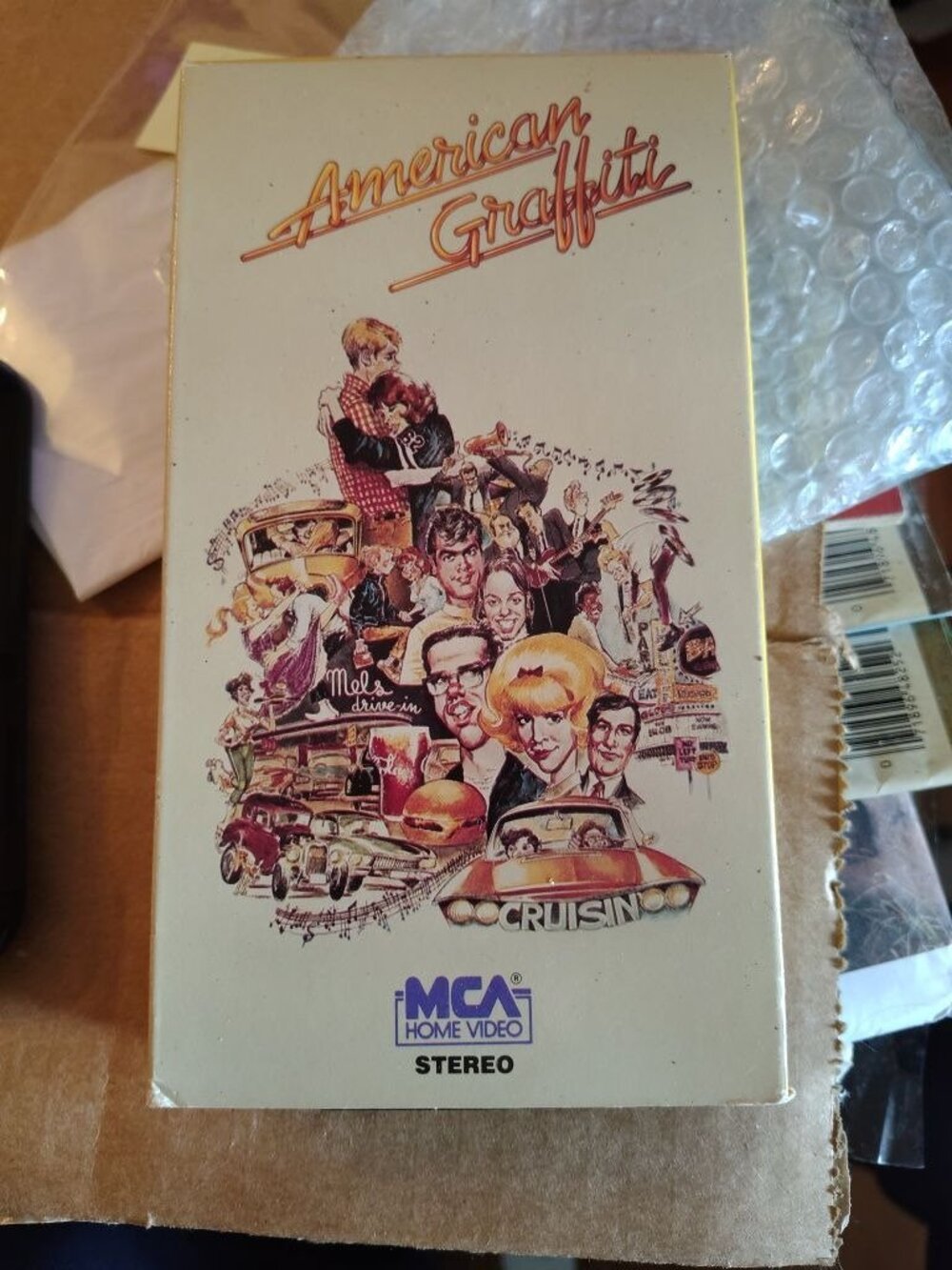 American Graffiti VHS Tape 1985 MCA Video Dolby Stereo PG Classic Comedy Drama